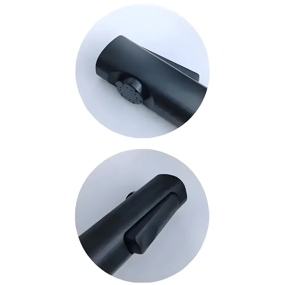 AQUAKART Black Health faucet Gun Only Without Pipe And Holder ABS Body Bathroom Toilet Anti Rust Commode Shower Jet Spray Bidget Button Technology 1 Pc Faucet only - 8