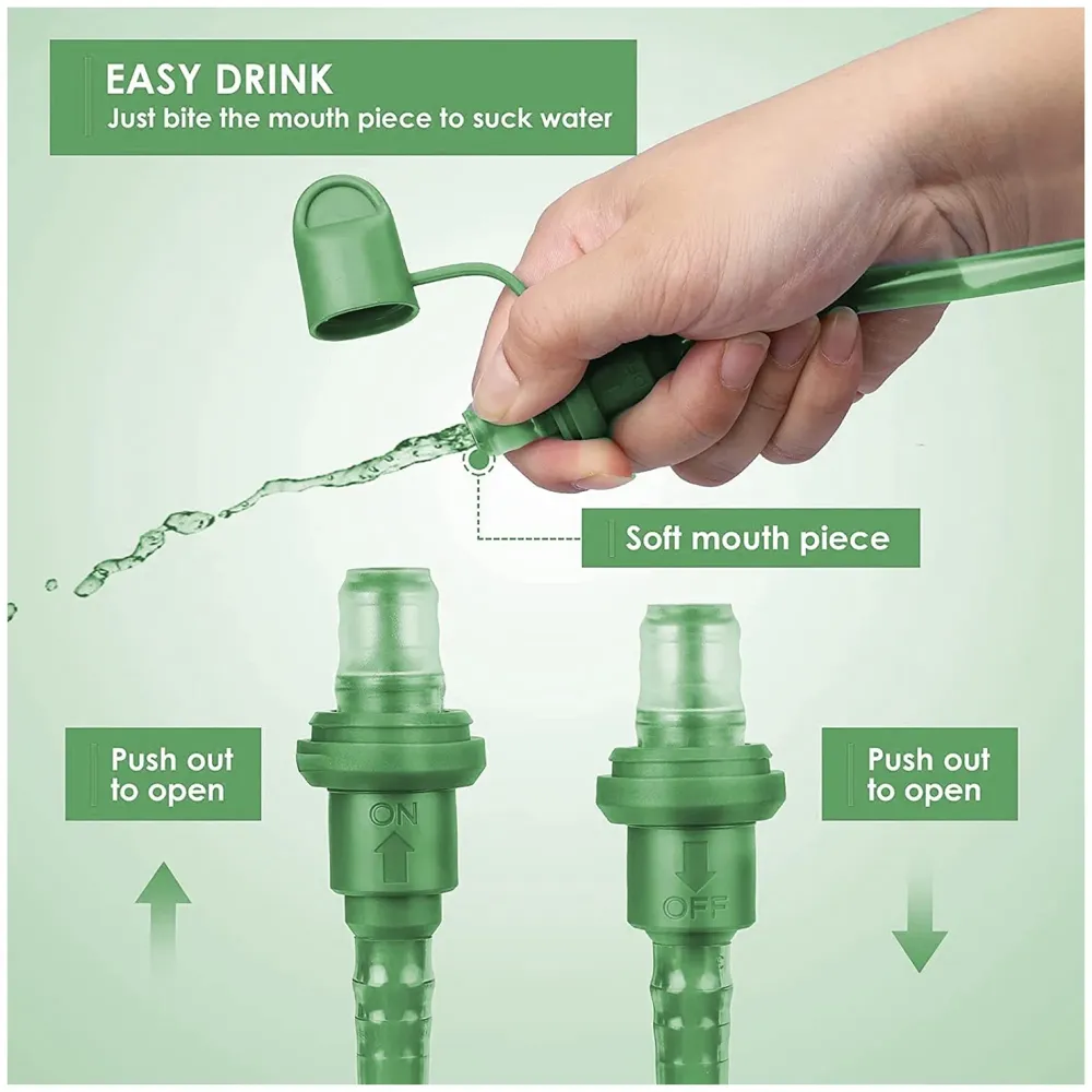 Hydration Bladder for Backpack, Leak-Proof 2L, Military Water Storage Bladder Bag, for Camping Running Hiking Riding.