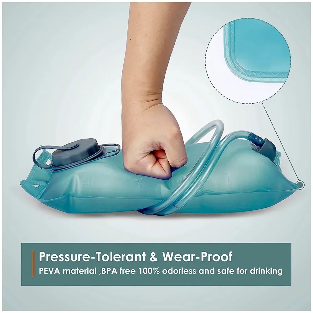 Hydration Bladder for Backpack, Leak-Proof 2L, Military Water Storage Bladder Bag, for Camping Running Hiking Riding.