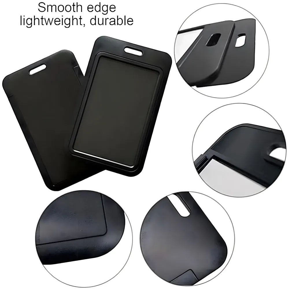 3 in 1 Id Card Holder Badge Holder with Lanyard and Retractable Wire Reel Carabiner for Company Corporate Hospitals Doctors Proximity Key Card Holder Visitors Pass