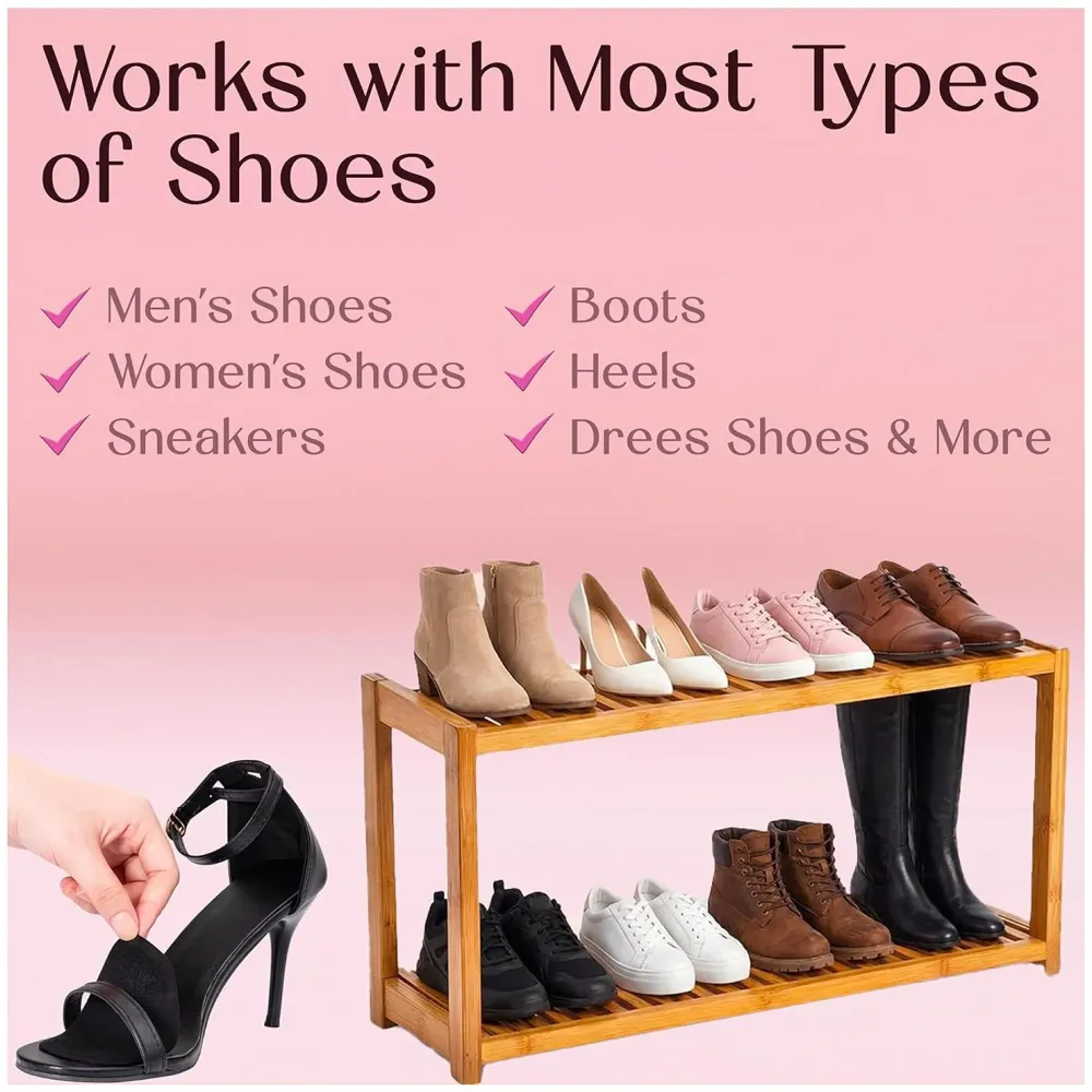 Ball of Foot Cushions for Women, High Heel Metatarsal Pads, All Day Comfort Heel Inserts, Foot Pads for Balls of Feet, One Size Fits All - Black – 10 cm x 7cm - 7