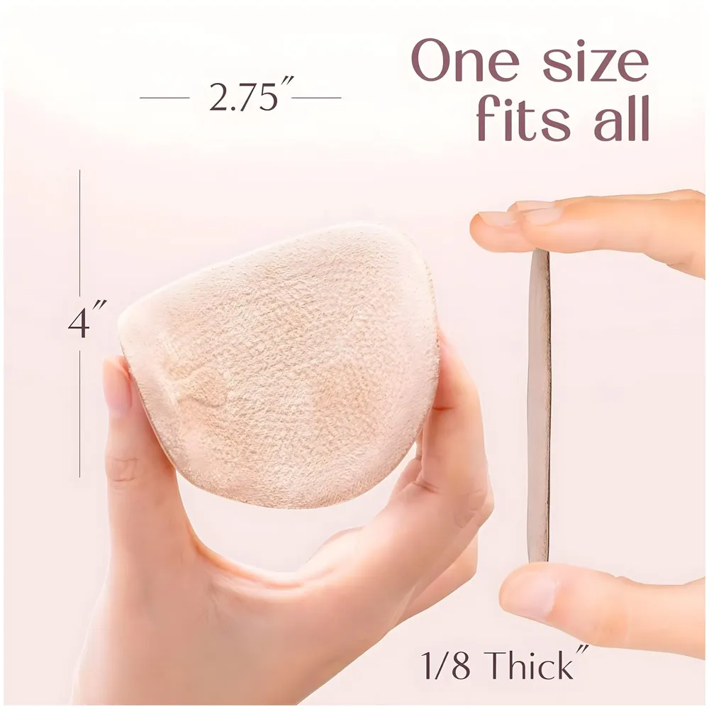 Ball of Foot Cushions for Women, High Heel Metatarsal Pads, All Day Comfort Heel Inserts, Foot Pads for Balls of Feet, One Size Fits All - Beige – 10 cm x 7cm - 5