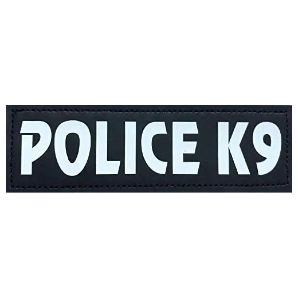 Dog K9 Police Dog Harness Vest with Hook and Loop Straps and Handle and Adjustable (Extra- Large 28-38 Inch Girth, Black)