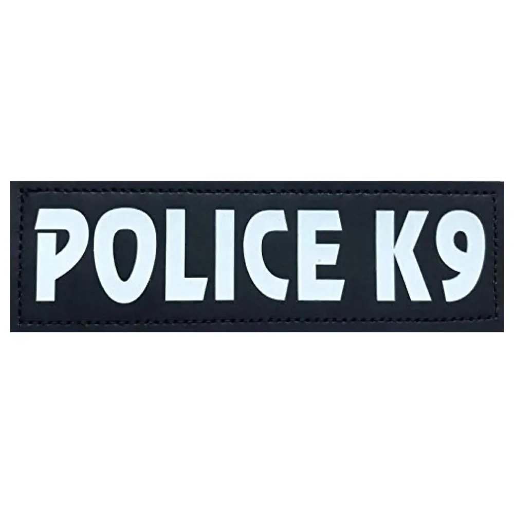 Dog K9 Police Dog Vest with Hook and Loop Straps and Handle and Adjustable (XL2, Black)