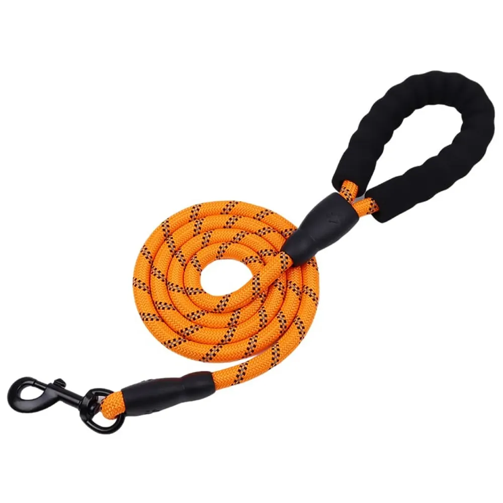 Dog K9 Police Harness Dog Vest Combo Black and Orange with 5ft Leash with Handle and Adjustable XL- 28-38 Inch Girth