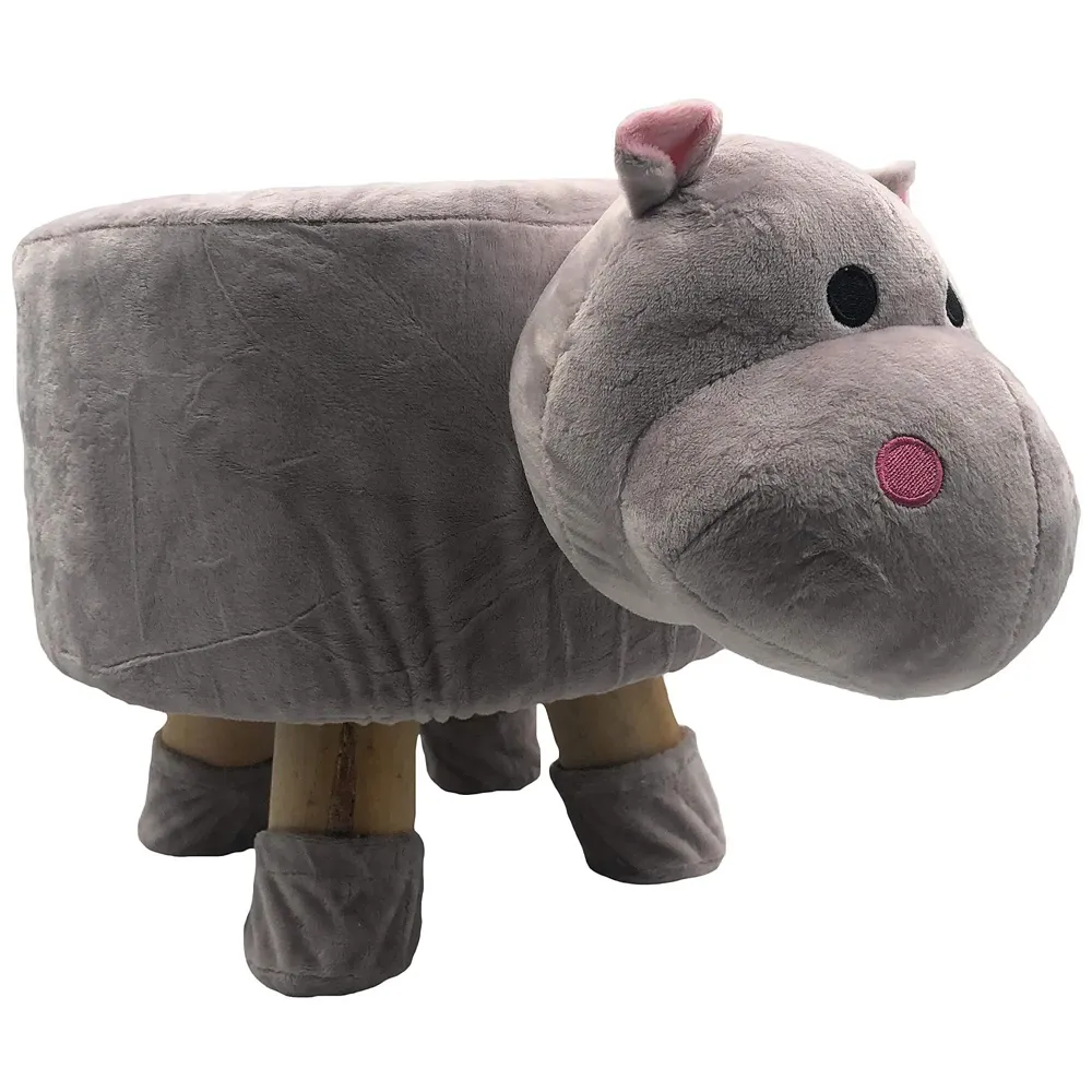 Hippo Children's Favourite Animal Stool, Chair, Ottoman, Foot Rest. (Kids, Hippo)
