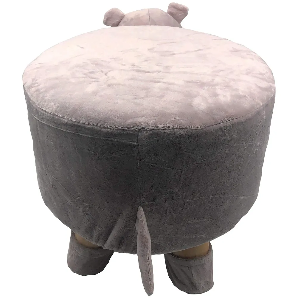 Hippo Children's Favourite Animal Stool, Chair, Ottoman, Foot Rest. (Kids, Hippo)