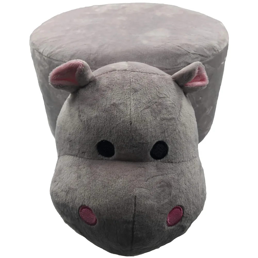 Hippo Children's Favourite Animal Stool, Chair, Ottoman, Foot Rest. (Kids, Hippo)
