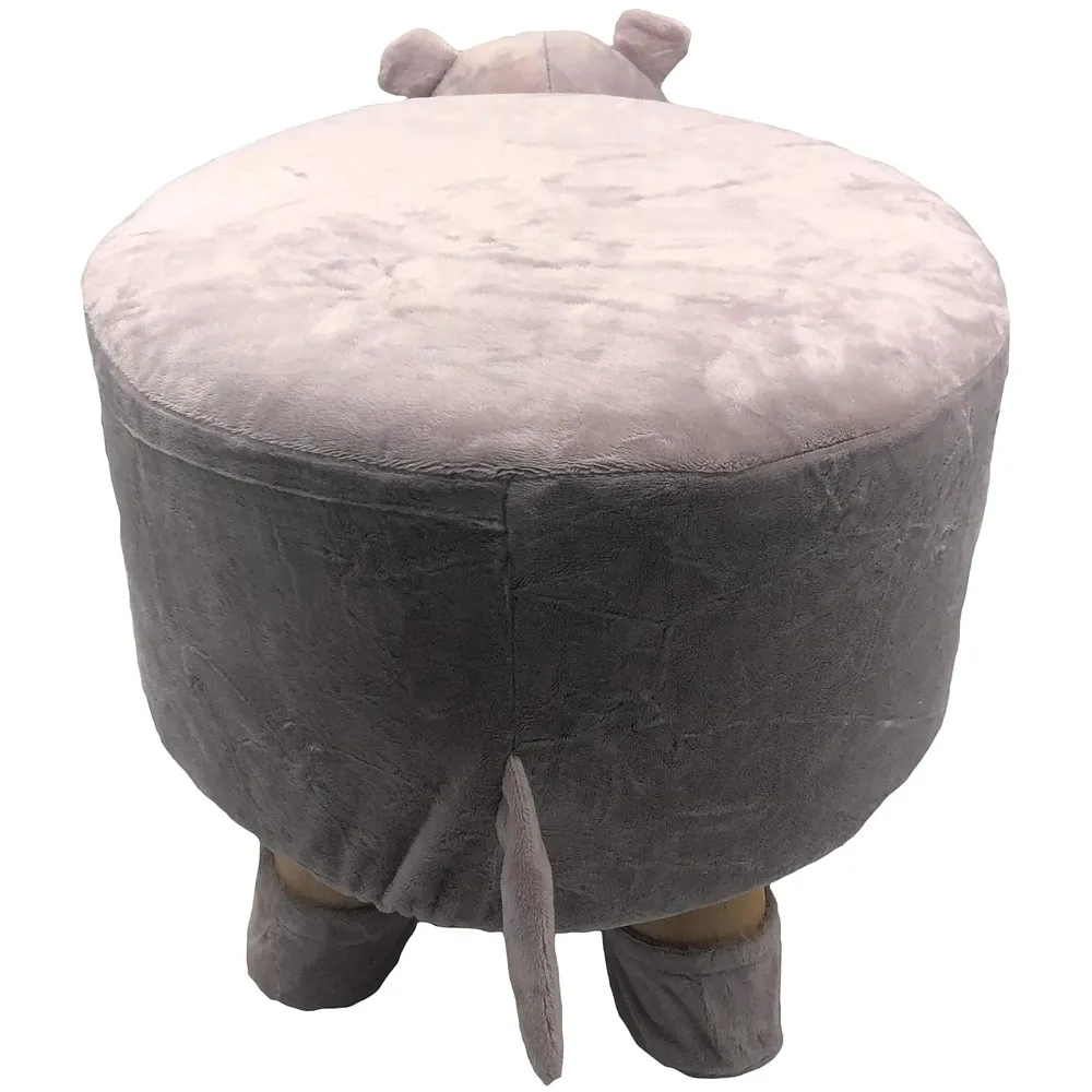Hippo Children's Favourite Animal Stool, Chair, Ottoman, Foot Rest. (Kids, Hippo)