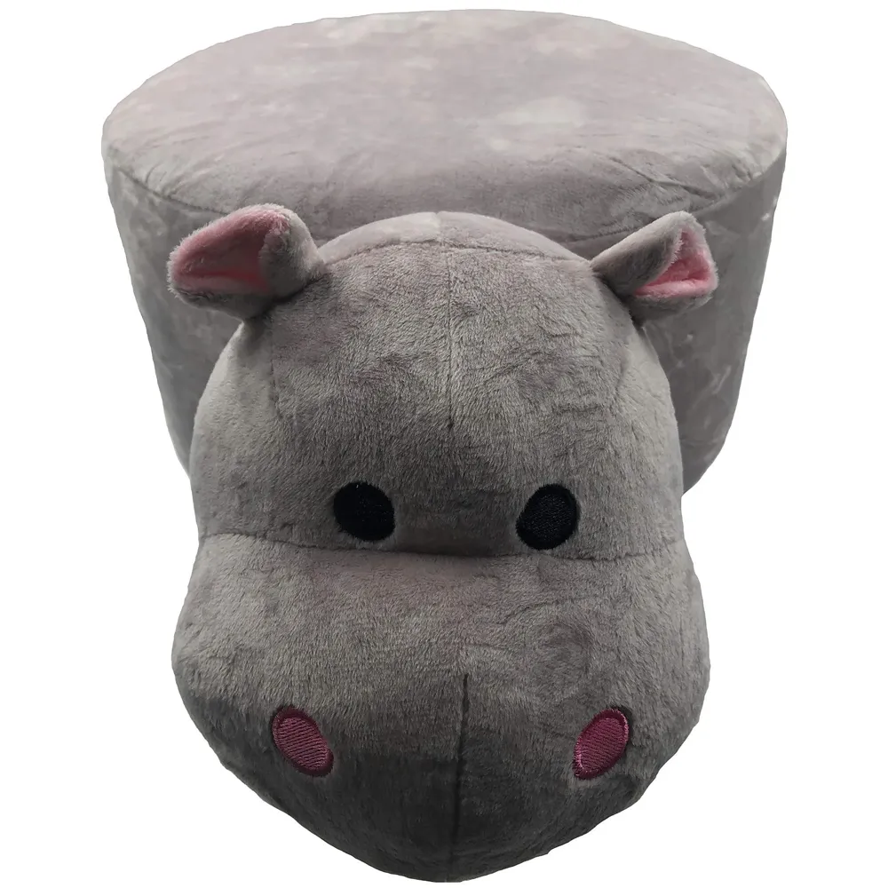 Hippo Children's Favourite Animal Stool, Chair, Ottoman, Foot Rest. (Kids, Hippo)