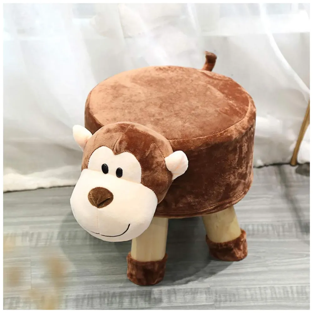 Monkey Children's Favourite Animal Stool, Chair, Ottoman, Foot Rest. (Kids, Monkey)