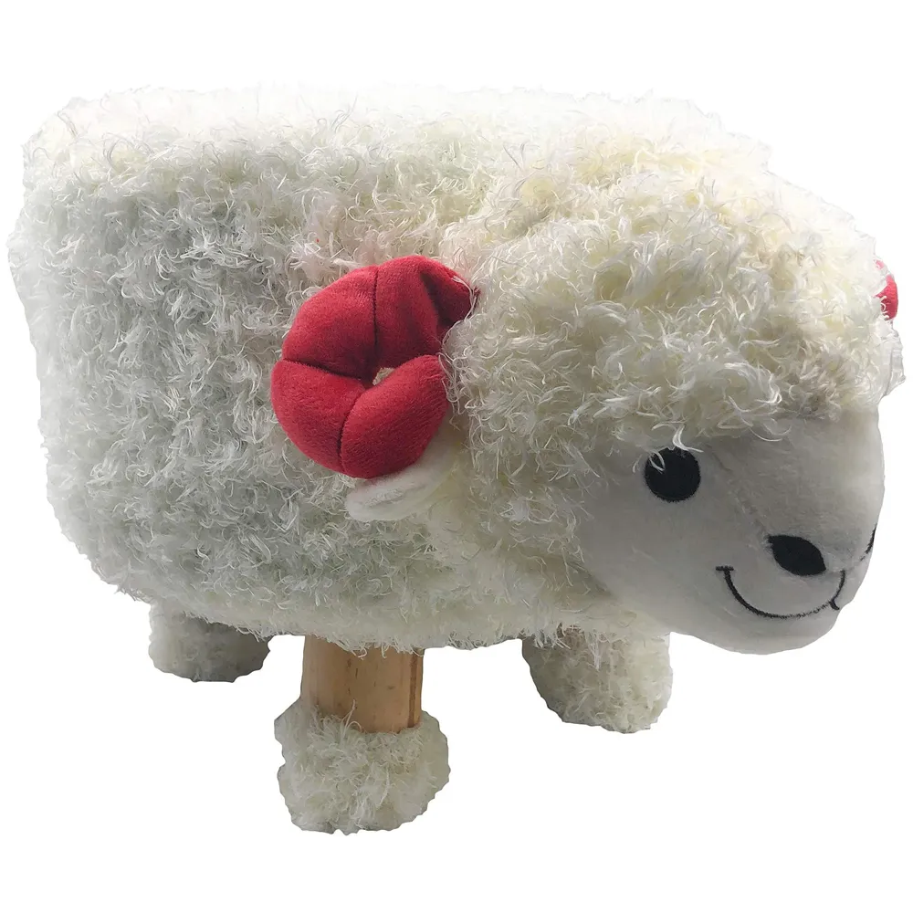 Sheep Children's Favourite Animal Stool, Chair, Ottoman, Foot Rest. (Kids, Sheep)