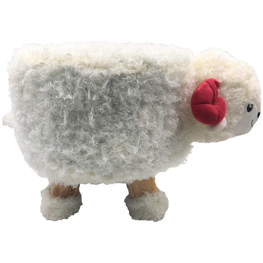 Sheep Children's Favourite Animal Stool, Chair, Ottoman, Foot Rest. (Kids, Sheep)