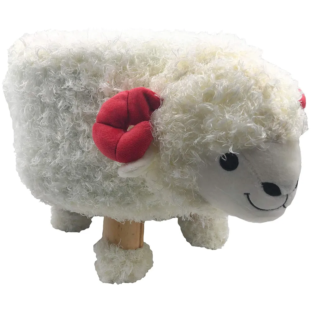 Sheep Children's Favourite Animal Stool, Chair, Ottoman, Foot Rest. (Kids, Sheep)