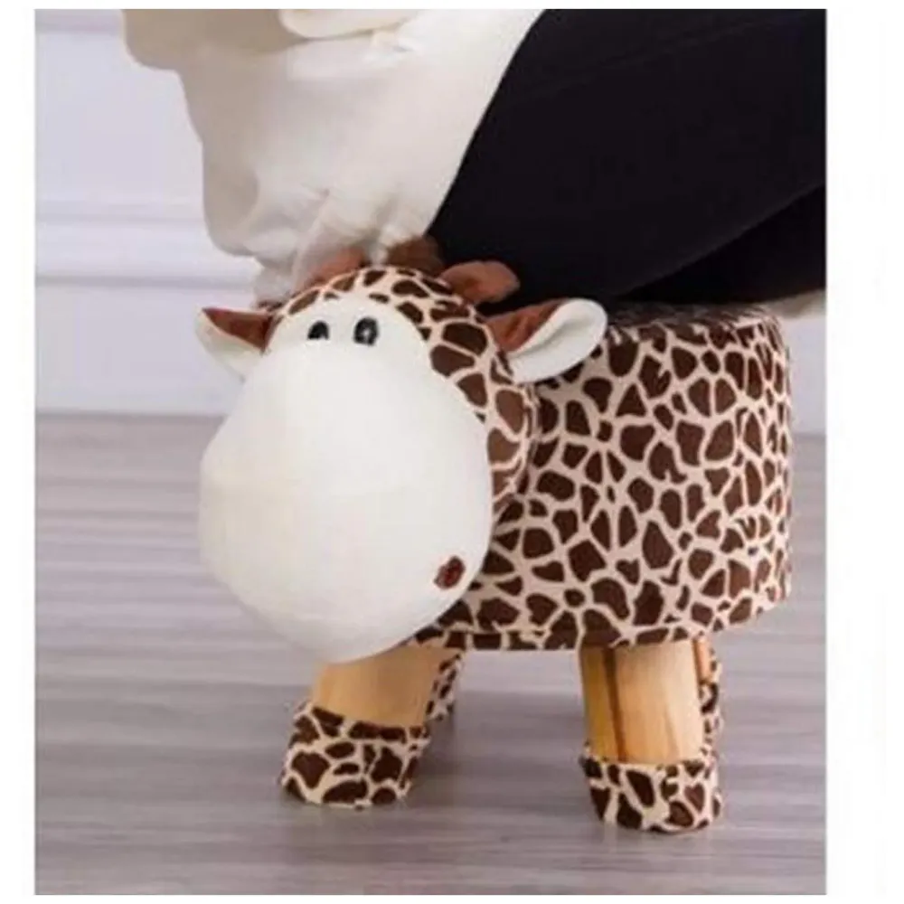 Children's Favourite Animal Stool, Chair, Ottoman, Foot Rest. (Kids, Giraffe)
