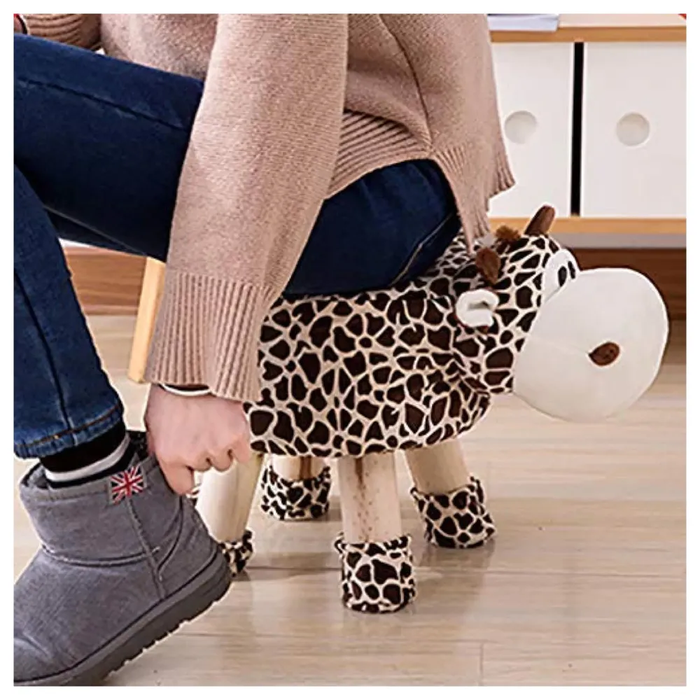 Children's Favourite Animal Stool, Chair, Ottoman, Foot Rest. (Kids, Giraffe)