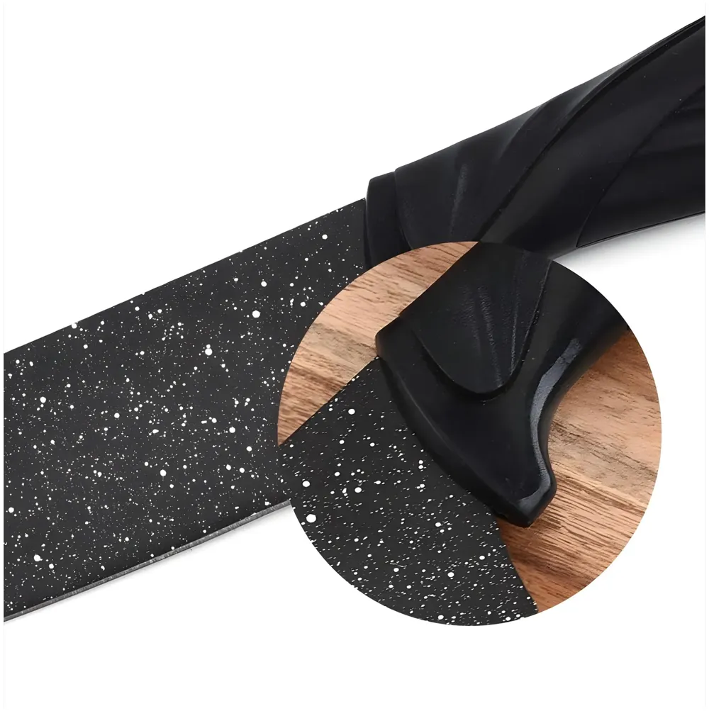 6 Pcs Knife Japanese Knife with Granite Pattern Chef Knife High Carbon Stainless Steel Laser Knives Kitchen with Box - 8