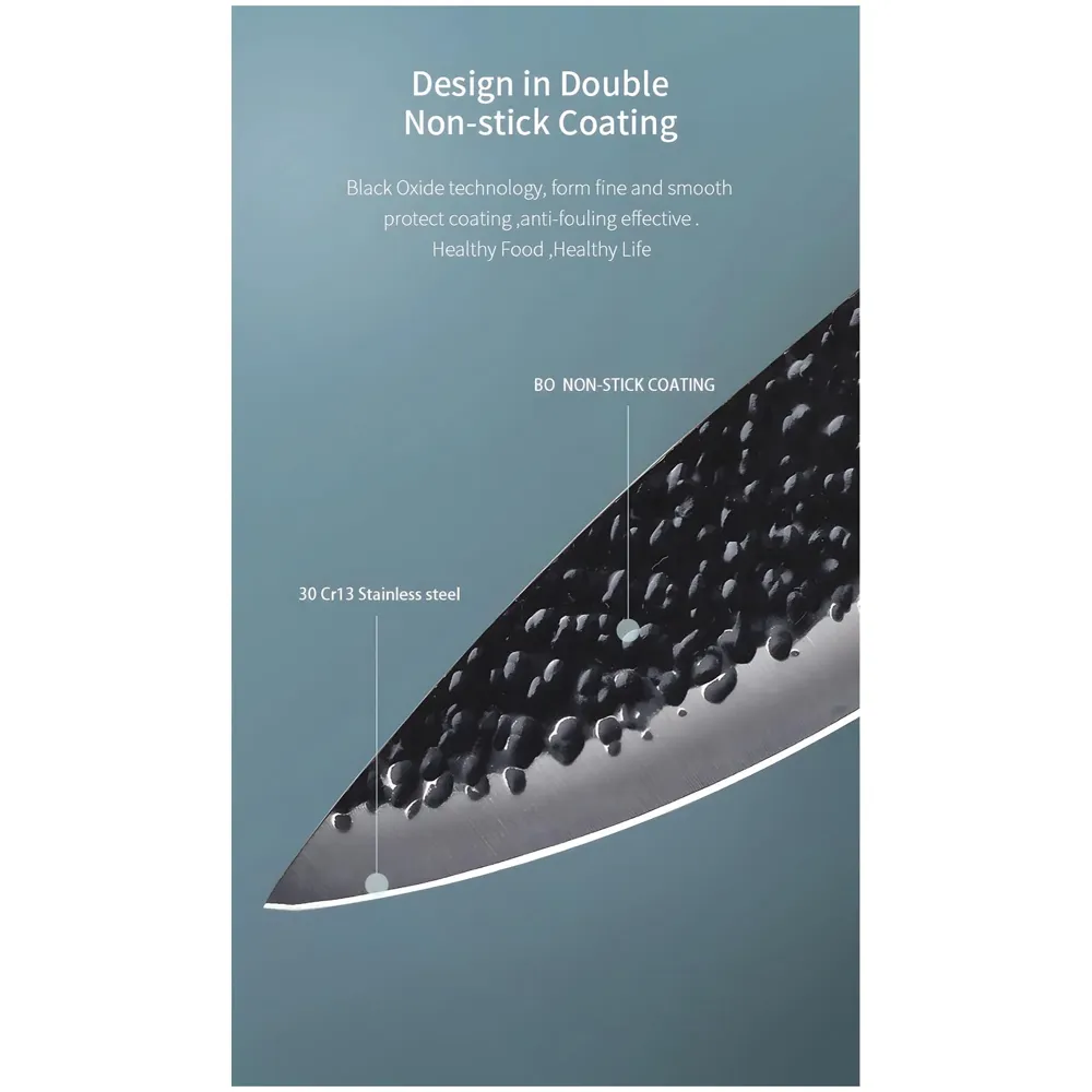 6 Pcs Knife Japanese Knife with Damascus Pattern ~ Shimura Collection ~ Chef Knife High Carbon Stainless Steel Laser Knives Kitchen with Box - 8