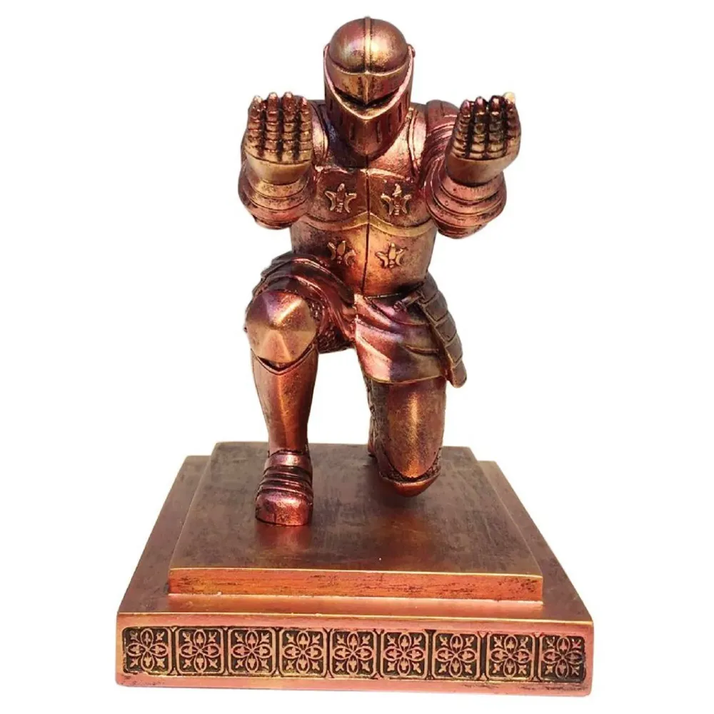 Unique Executive Knight Pen Holder / Stand (Medieval Bronze) - 4