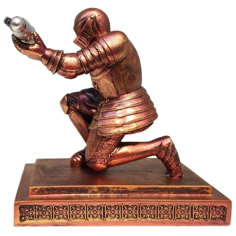 Unique Executive Knight Pen Holder / Stand (Medieval Bronze)