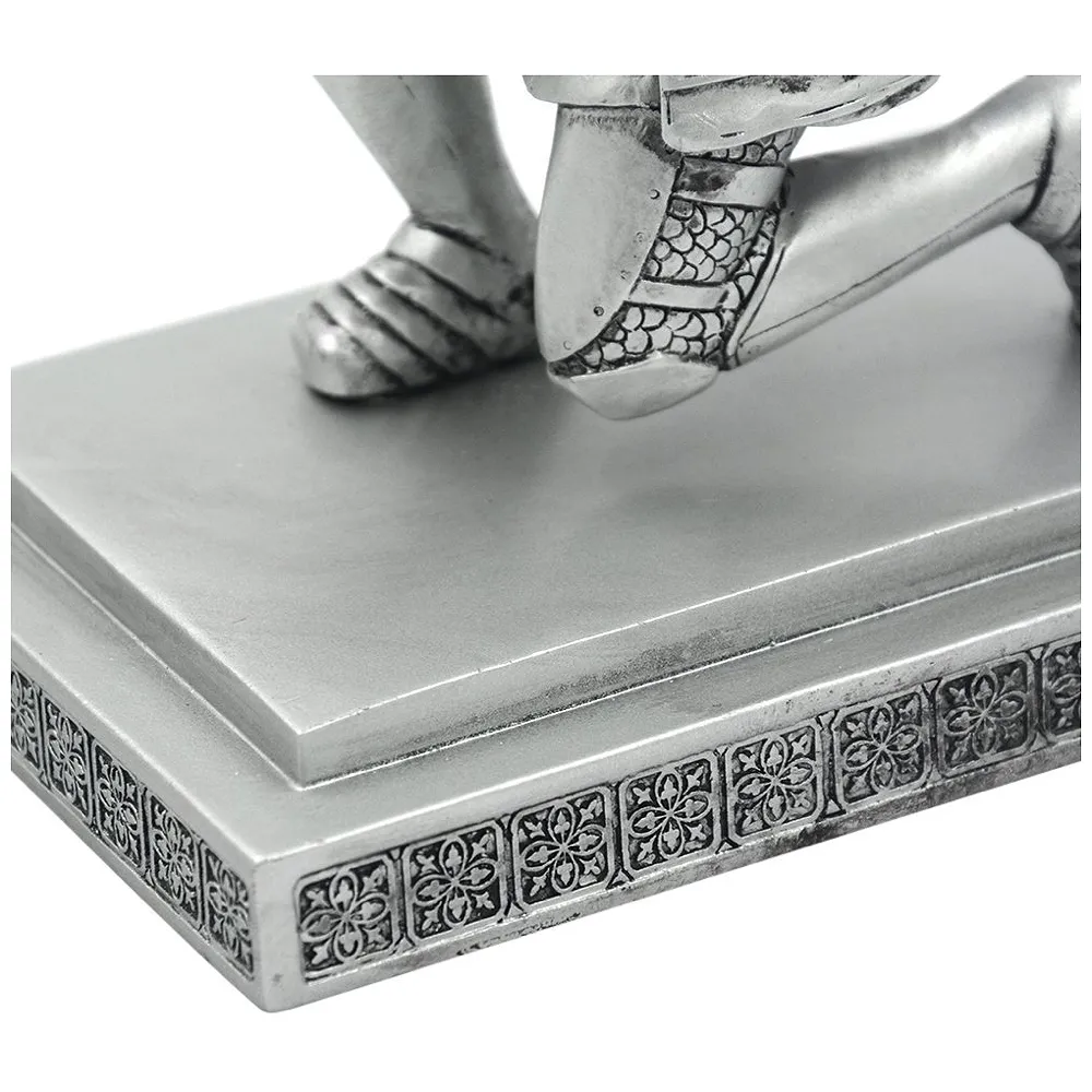 Unique Executive Knight Pen Holder / Stand (Crusade Silver)
