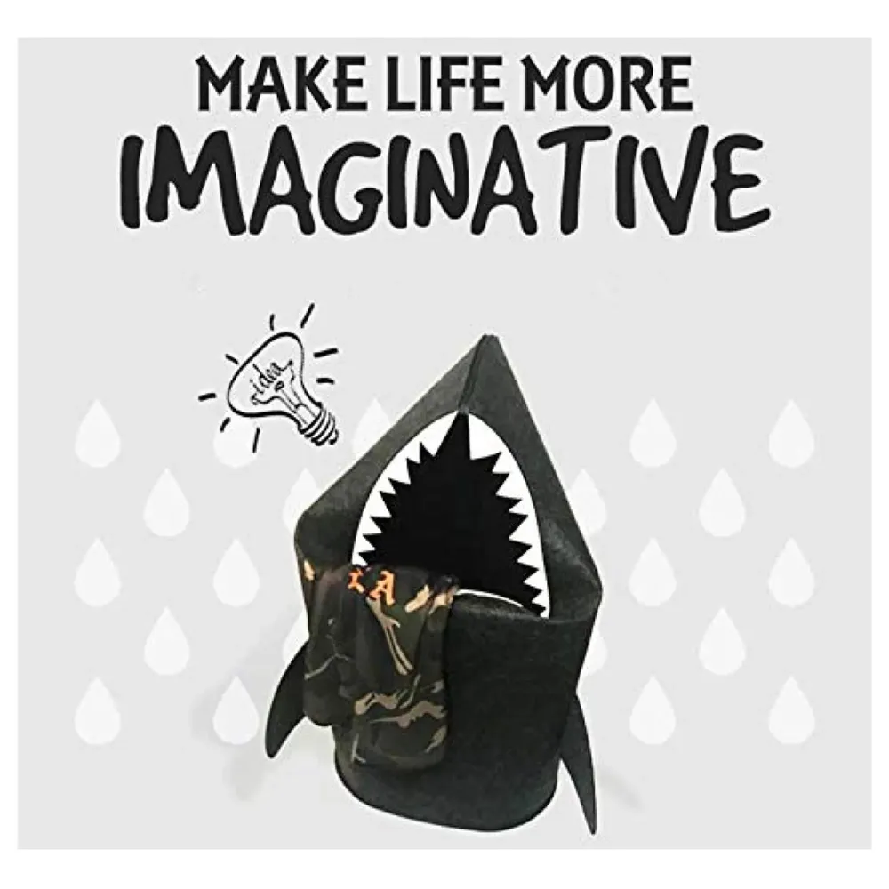 Kids Shark Laundry Dirty Clothes Basket Toys Storage Organizer Bin Hamper Tote Box Felt Cloth Eco-Friendly Collapsible Foldable Multi-Functional (Dark) - 2