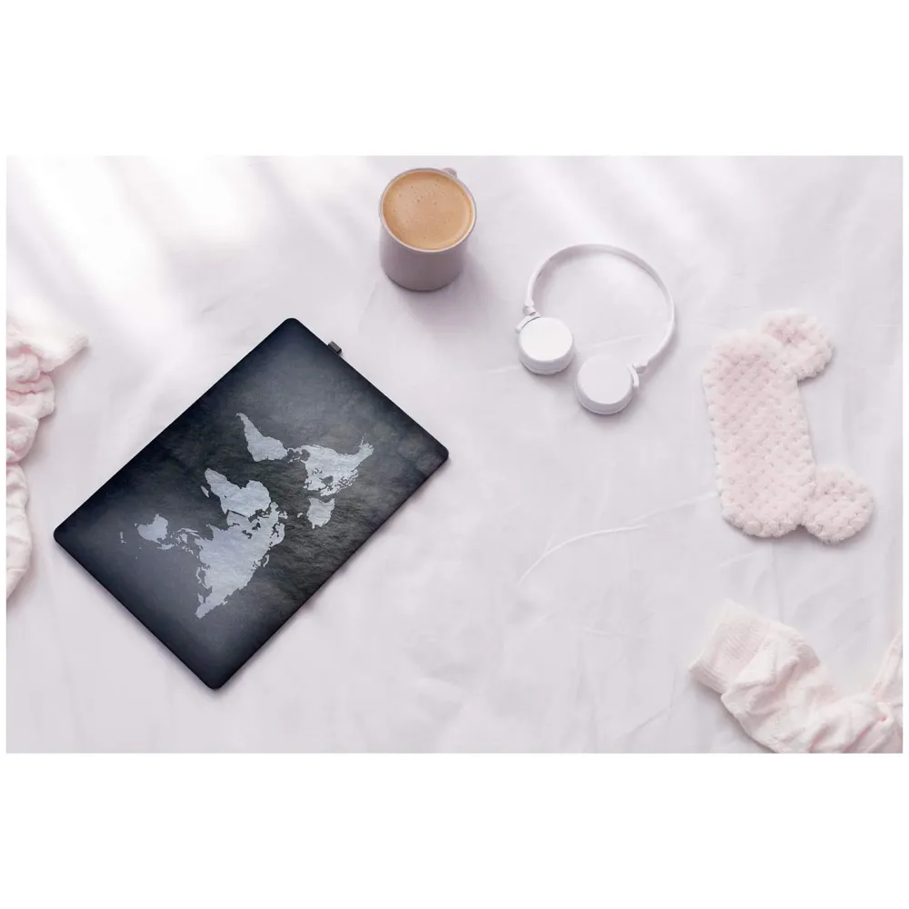 Hard Case Cover Compatible with New MacBook Air 13 inch M1 A2337 A2179 A1932, (2018-2021) (World Map)