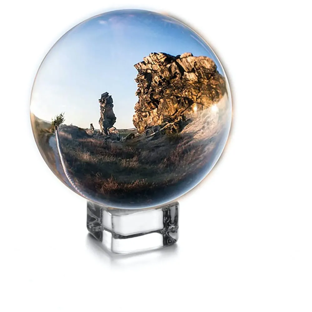80 mm K9 Crystal Ball Pro and Stand for Creative Photography 8 Cm Clear with Box