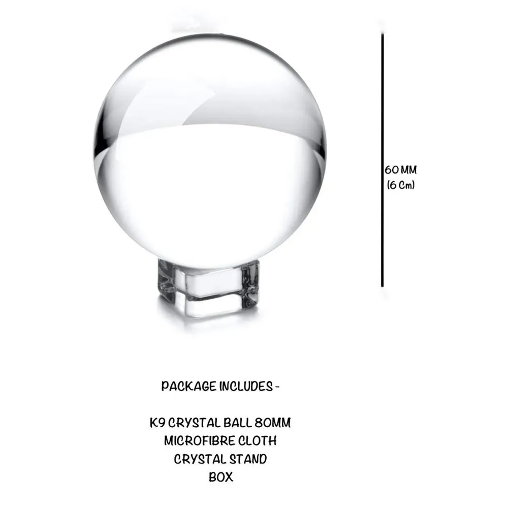60 mm K9 Crystal Ball Pro and Stand for Creative Photography (60mm) - 3