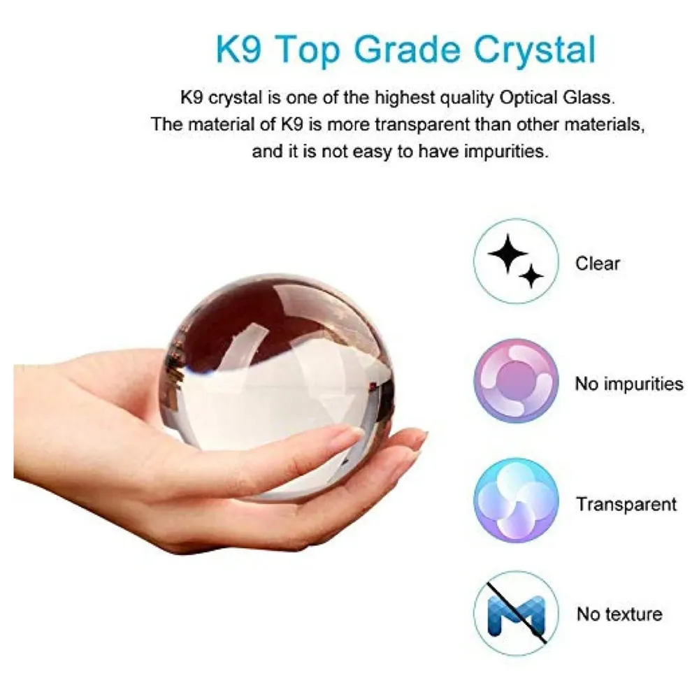 60 mm K9 Crystal Ball Pro and Stand for Creative Photography (60mm) - 6