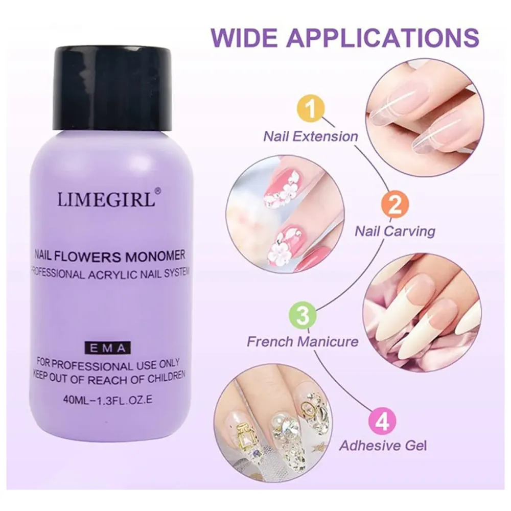 Monomer Professional Monomer For Nail Extension Acrylic for For Acrylic Powder Dust Nail Tips Powder