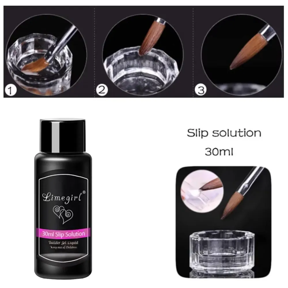 Sip Solution For Poly Nail Gel, Nail art 30 ML For Poly Nail Gel Application