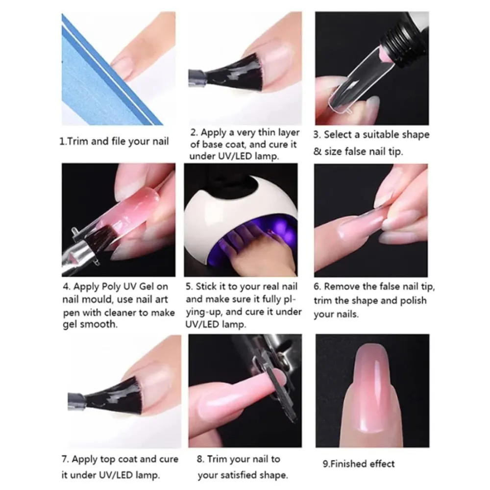 Sip Solution For Poly Nail Gel, Nail art 30 ML For Poly Nail Gel Application