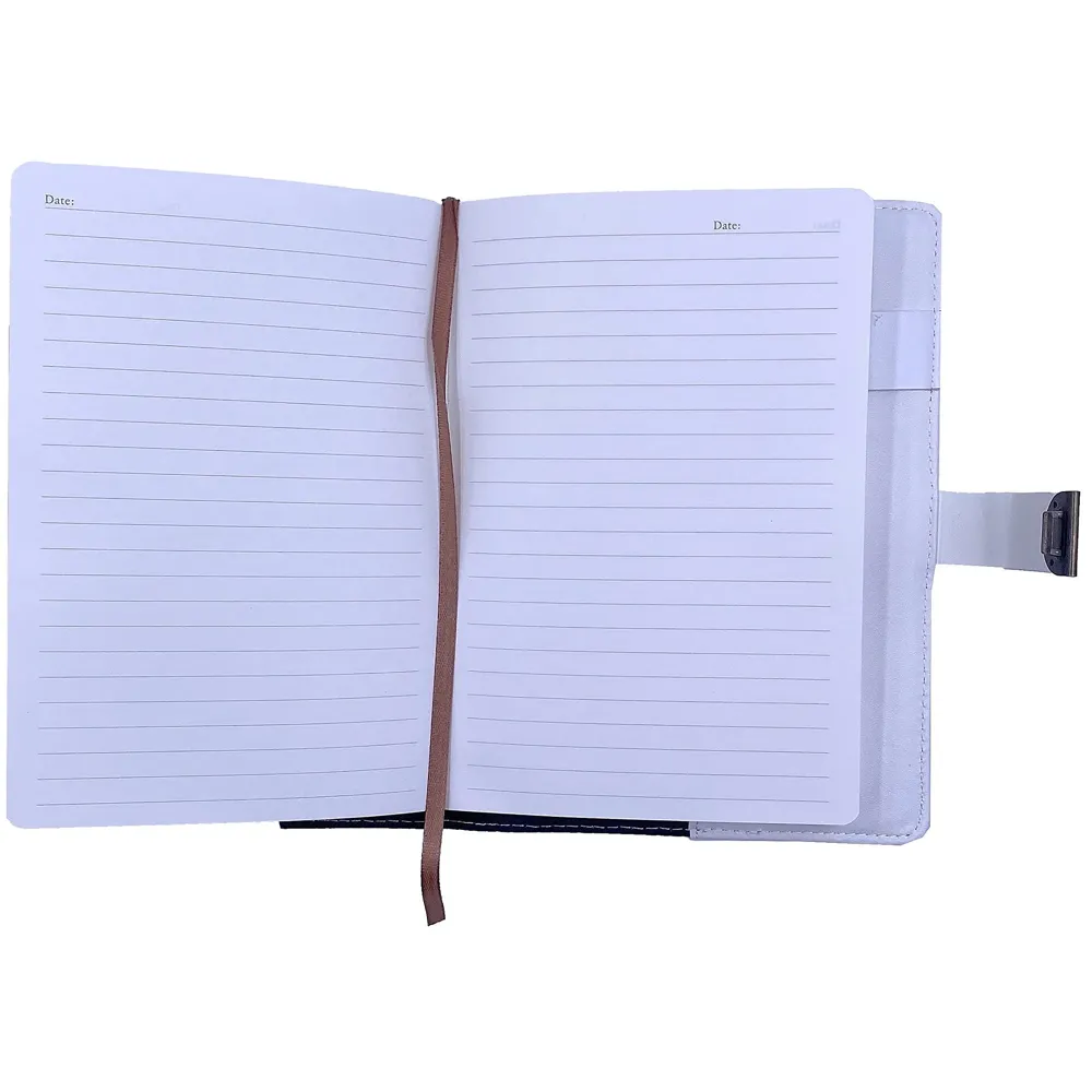 Lock Diary Notebook with Number Combination Lock & PU Leather Cover Secret Lock Diary 22x15 cm, 230 Pages