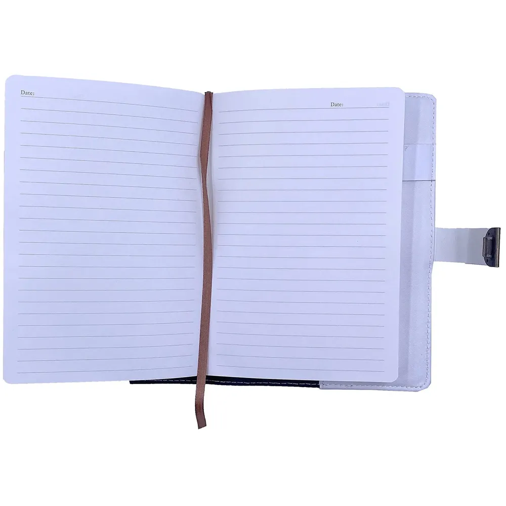 Lock Diary Notebook with Number Combination Lock & PU Leather Cover Secret Lock Diary 22x15 cm, 230 Pages