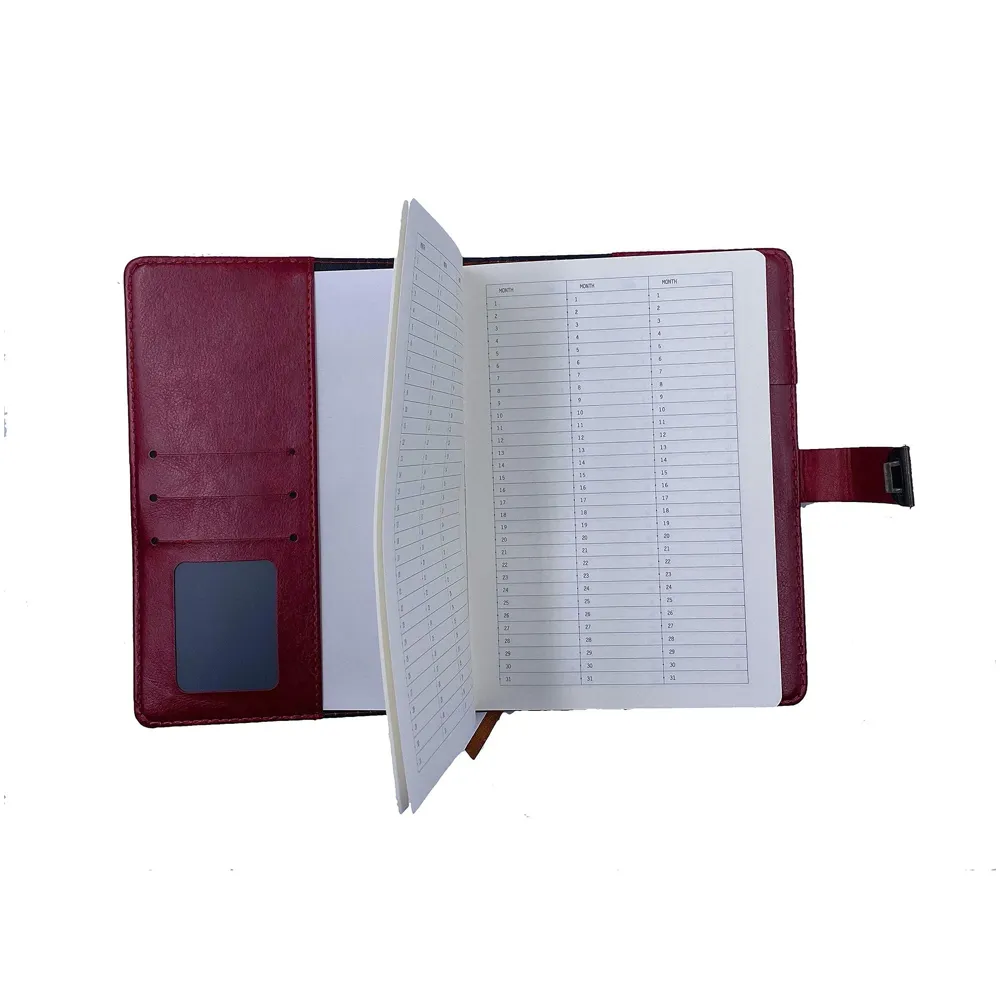 Novelty Diary Notebook with Number Combination Lock & PU Leather Cover Secret Lock Diary (22x15 cm, 230 Pages) (Red)