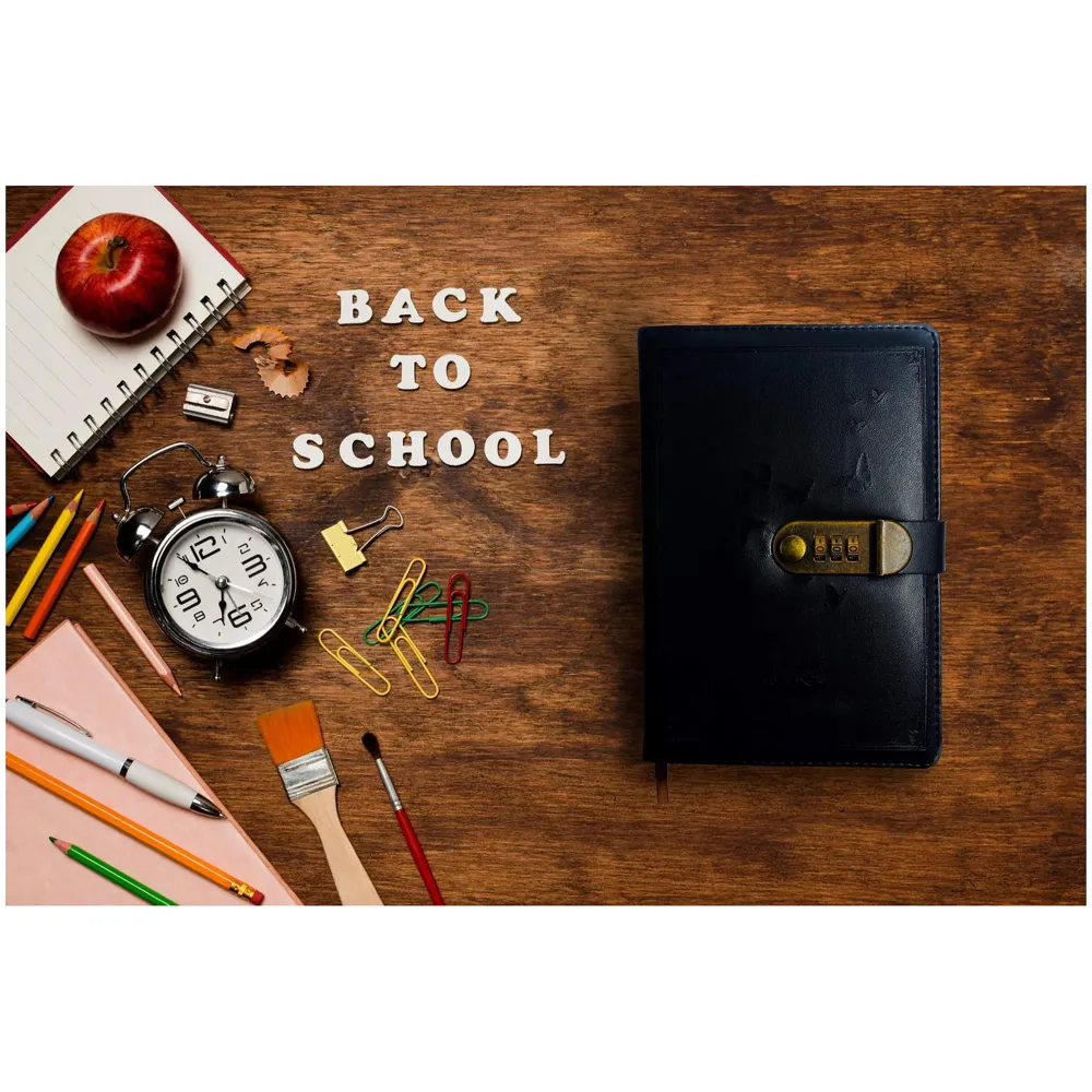 Novelty Diary Notebook with Number Combination Lock & PU Leather Cover Secret Lock Diary (22x15 cm, 230 Pages) (Black2)