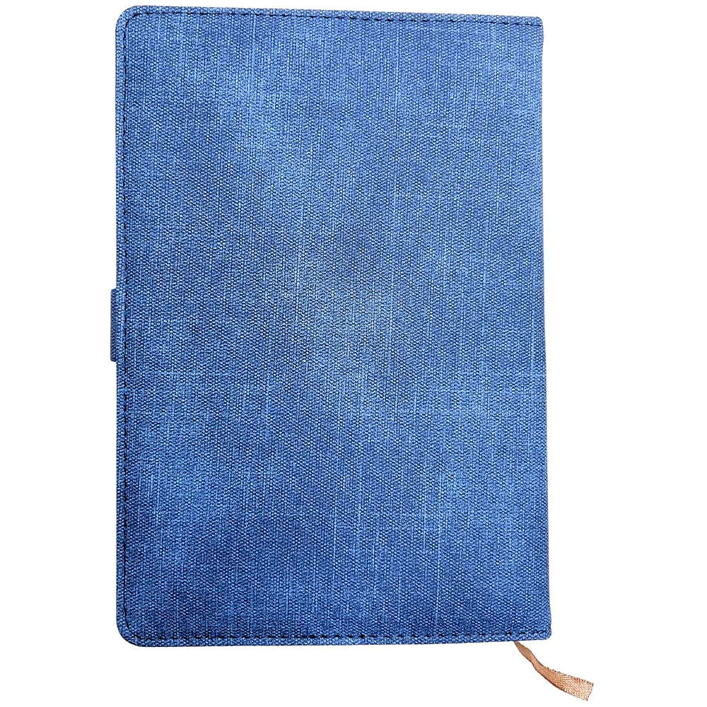 Number Lock Diary Notebook PU Leather Light Blue Jeans 230 Pages