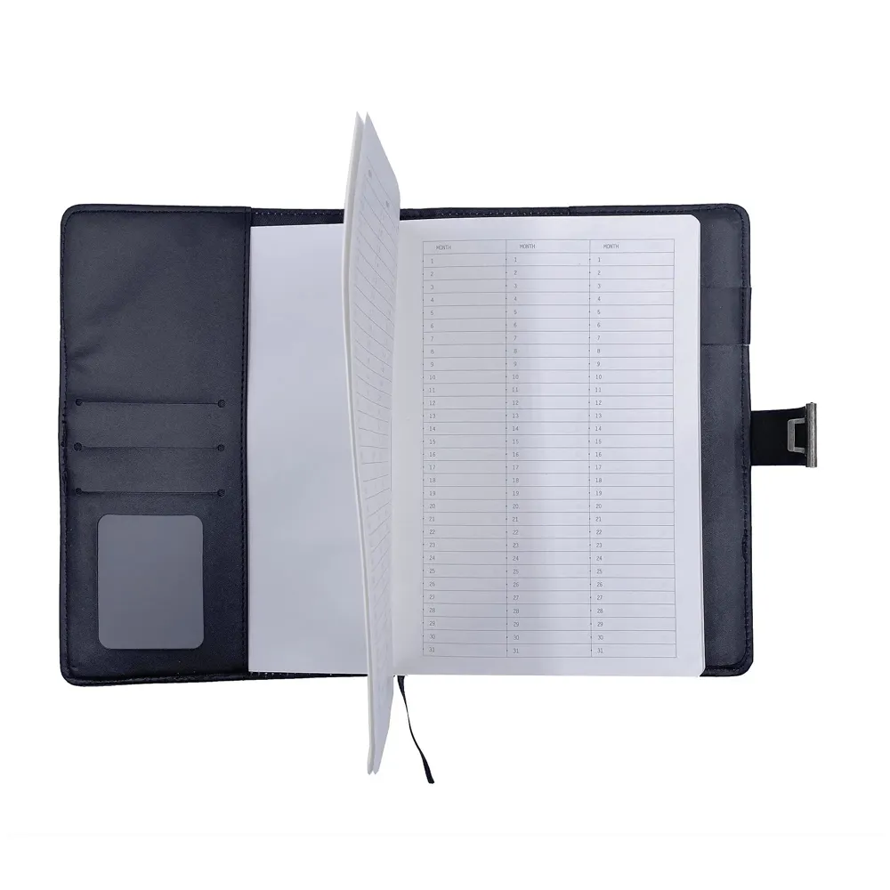 Novelty Diary Notebook with Number Combination Lock & PU Leather Cover Secret Lock Diary (22x15 cm, 230 Pages) (Black Gold)