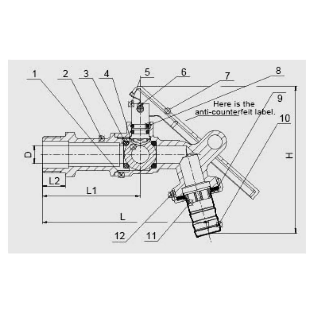 Lockable Tap With 1/2" Thread - Brass Faucet for Home, Outdoor Garden - Water Tap Lock - 5