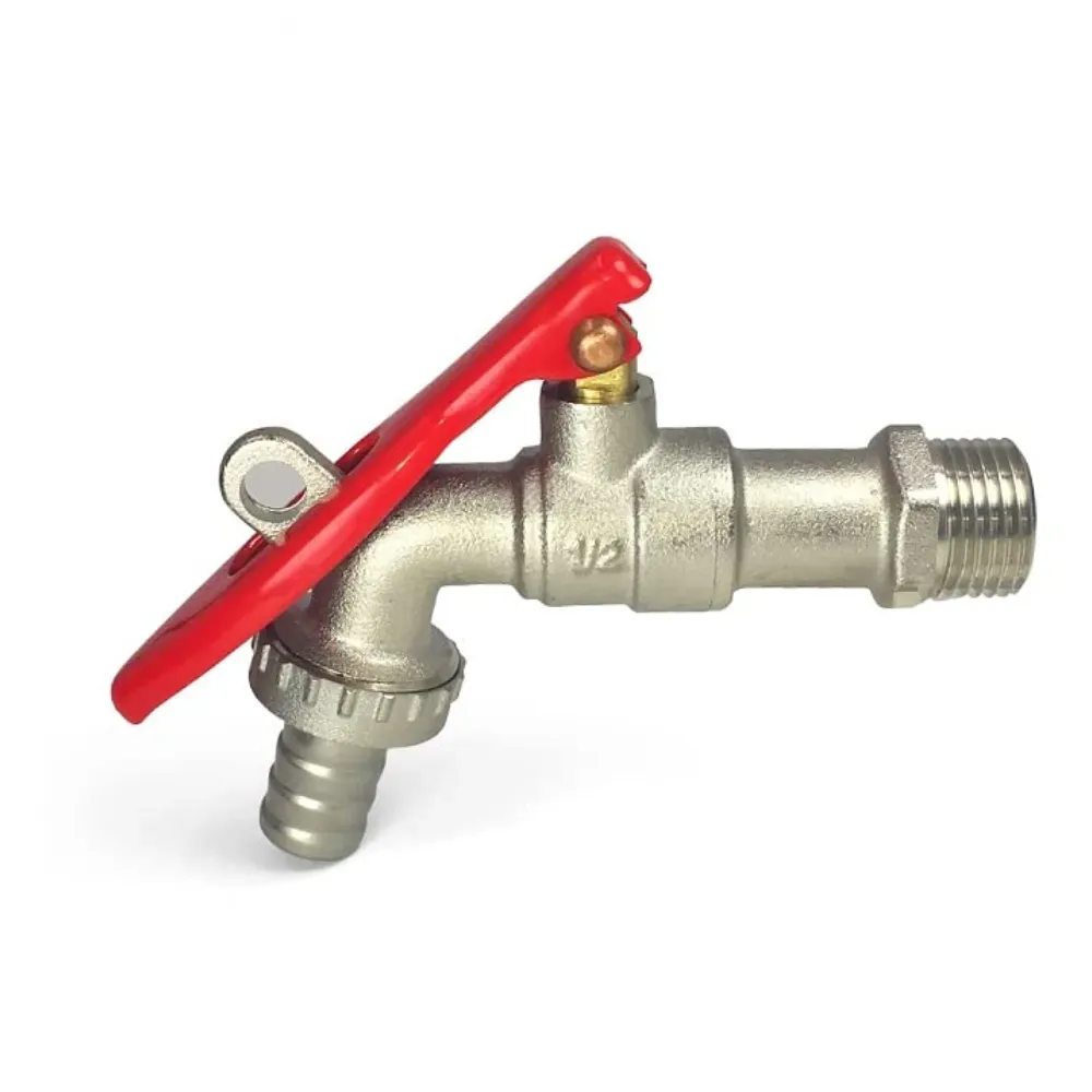 Lockable Tap With 1/2" Thread - Brass Faucet for Home, Outdoor Garden - Water Tap Lock