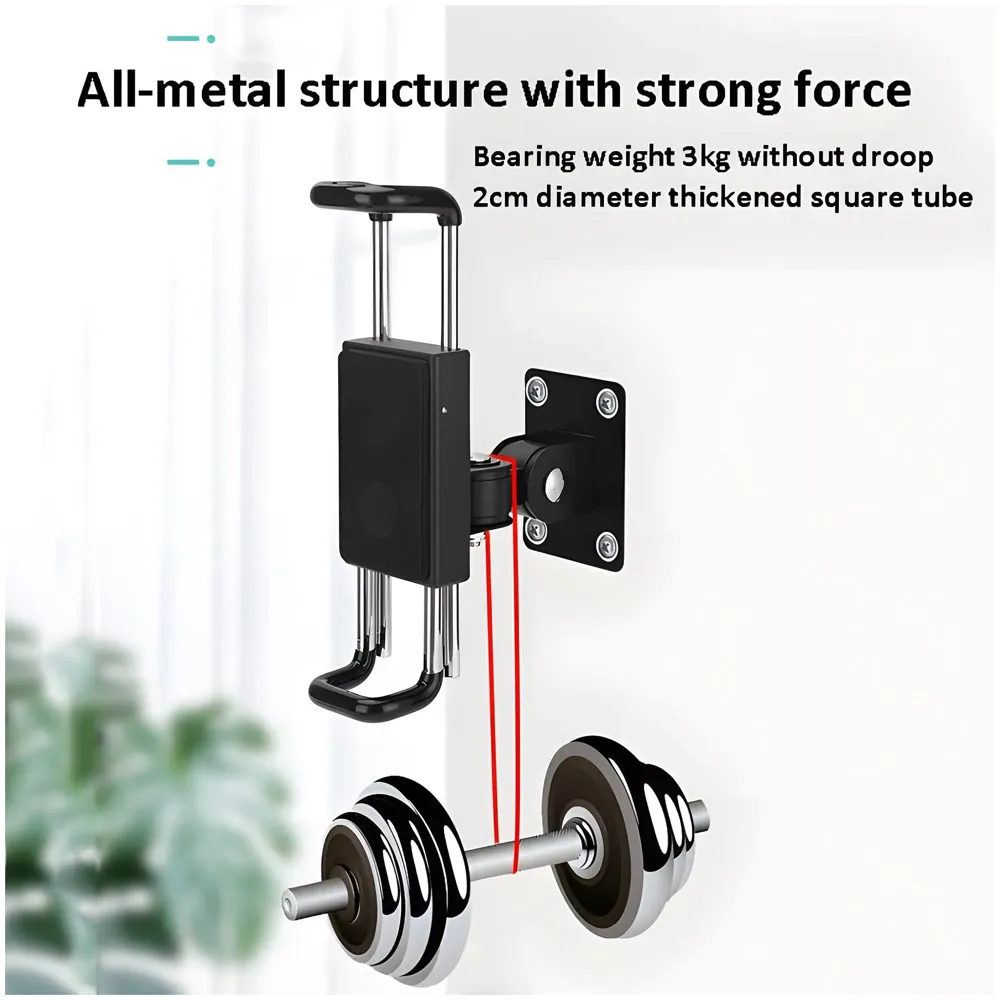 Tablet Holder Wall Mount Bracket with Lock and Key Locakable Aluminium Adjustable Clam for Upto 13 Inch Tablets Swivel for Commerical Shops Schools Gyms Cafes Anti-Theft