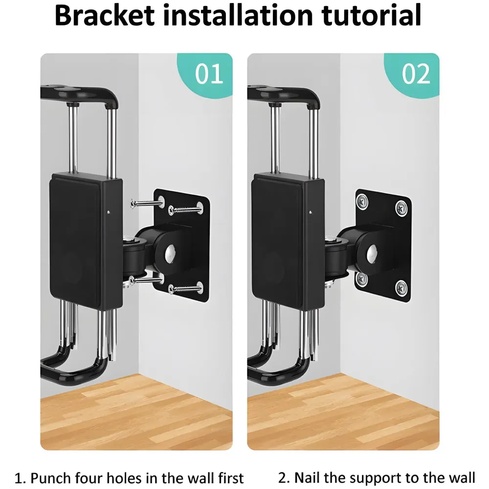 Tablet Holder Wall Mount Bracket with Lock and Key Locakable Aluminium Adjustable Clam for Upto 13 Inch Tablets Swivel for Commerical Shops Schools Gyms Cafes Anti-Theft