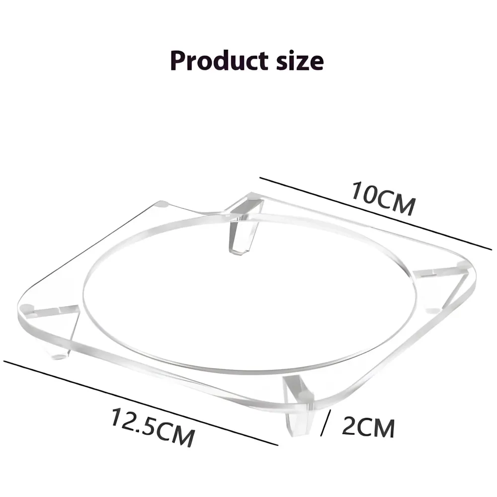 Acrylic Stand for Mini M4 Models – Transparent Non-Slip Docking Station Desktop Holder, Desk Organization, Power Button Access. ONLY STAND.