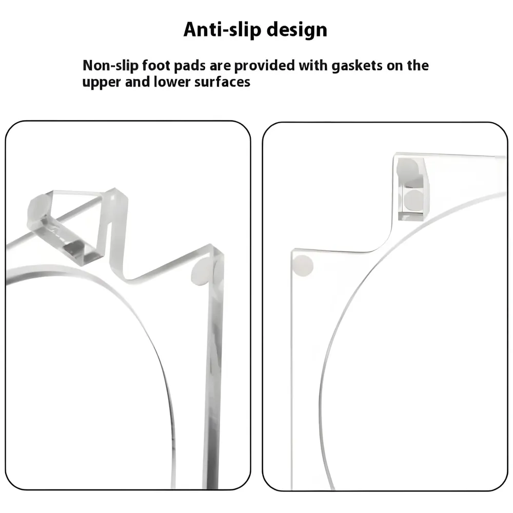 Acrylic Stand for Mini M4 Models – Transparent Non-Slip Docking Station Desktop Holder, Desk Organization, Power Button Access. ONLY STAND.
