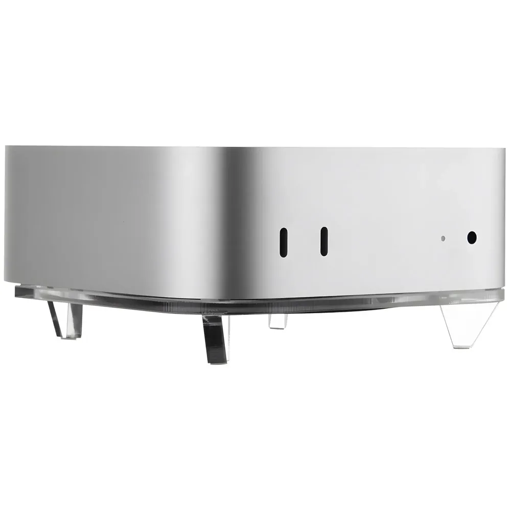 Acrylic Stand for Mini M4 Models – Transparent Non-Slip Docking Station Desktop Holder, Desk Organization, Power Button Access. ONLY STAND.