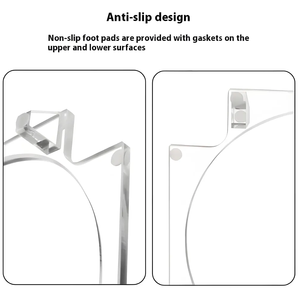 Acrylic Stand for Mini M4 Models – Transparent Non-Slip Docking Station Desktop Holder, Desk Organization, Power Button Access. ONLY STAND.