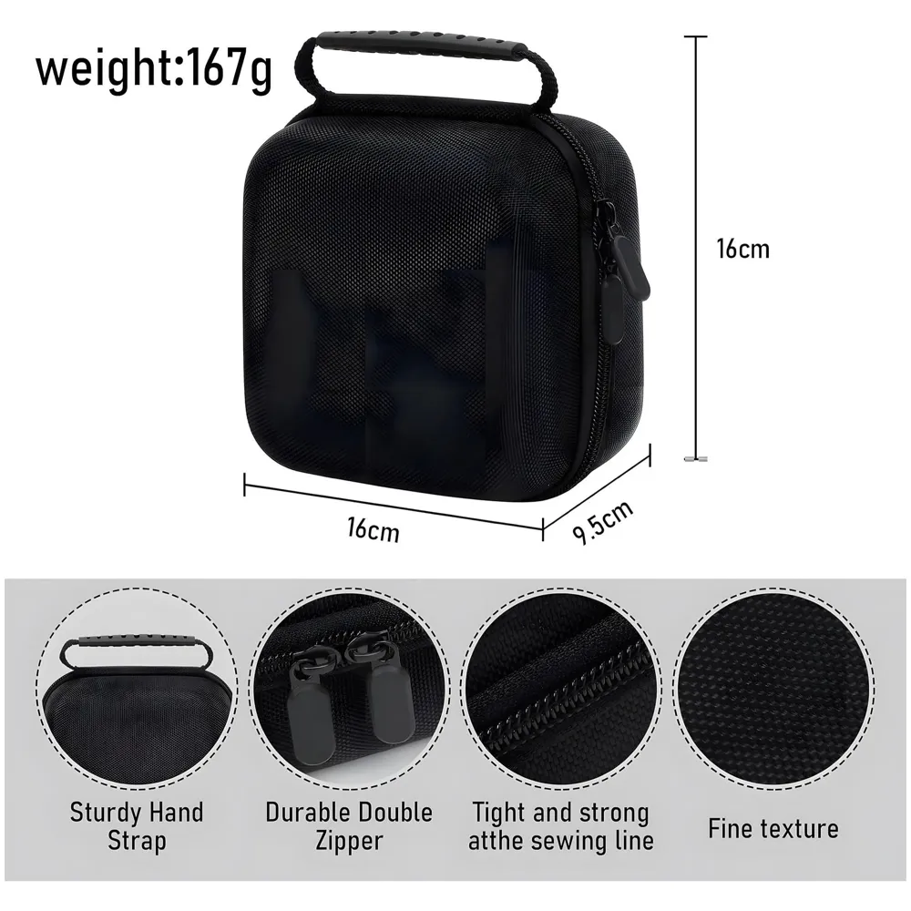 Hard Carry Case Compatible with Mac mini M4 Series Desktop Computer Hard Shell Carrying Case, Protective Travel Case Storage Bag- 16 Cm x 16 cm x 9.5 Cm EVA - 4