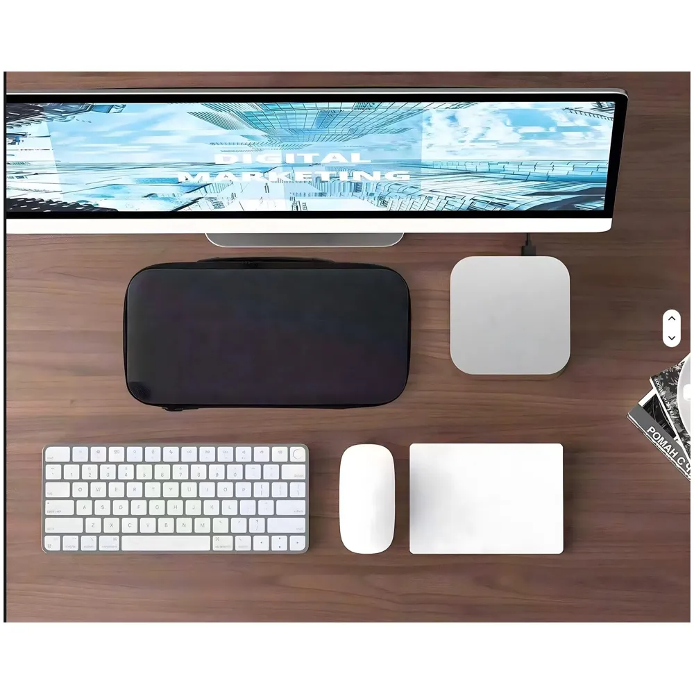 Hard Carry Case Compatible with Mac mini M4 Series Desktop Computer Hard Shell Carrying Case, Protective Travel Case Storage Bag- 33.5 Cm x 17 cm x 8 Cm EVA - 4