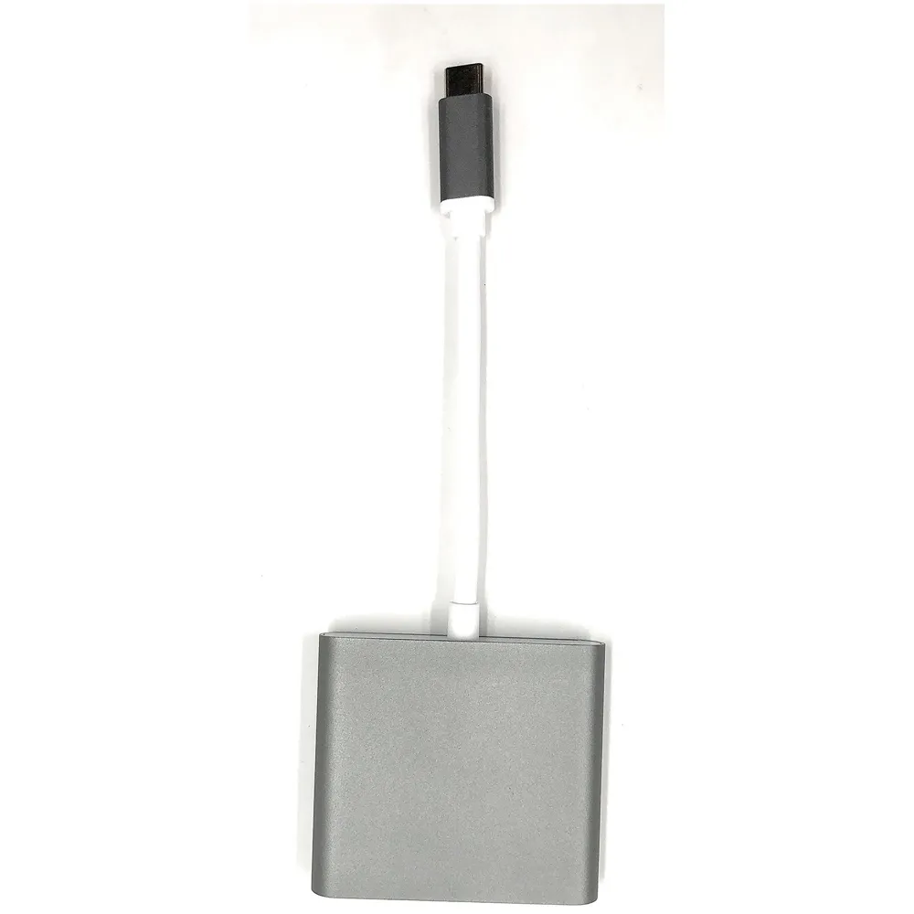 USB 3.1 Type C Hub For Macbook Pro 2016/2017 Touch Bar And Without Touch Bar, Macbook 12-Inch, (USB 3.0) 3 In 1 Combo Hub Includes 1 HDMI 4K Port, 1 USB 3.0 Port And 1 Type C Charging Port - Computer Accessories / USB Hubs~ High Speed Transfers (4K HDMI Space Grey)